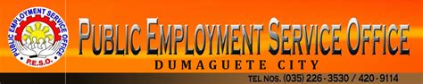Public Employment Service Office Dumaguete City.